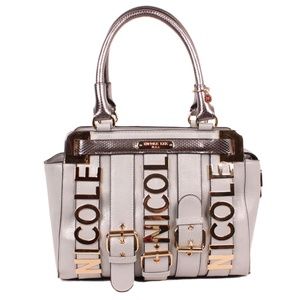 NICOLE LEE ALICE BELT EMEBLLISH SATCHEL P10727